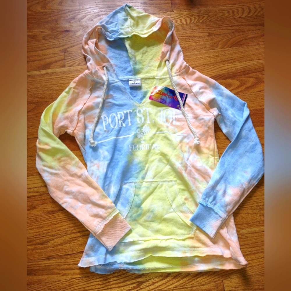 Tie-Dye Hoodie with Port St. Joe Print